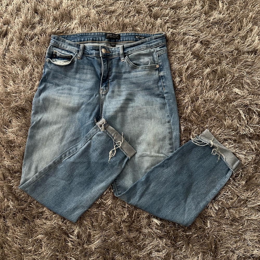 Judy Blue Light Wash Boyfriend Jeans